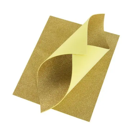 UNIDAD FOAMY DIAMANTINA FAST 8.5X11" DORADO CLARO