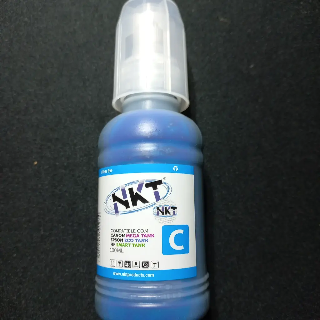 Botella 100ml Tinta Genérica Universal Canon | Epson | HP Azul NKT