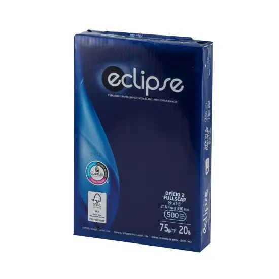 PAPEL BOND 75G ECLIPSE RESMA 500 HOJAS OFICIO