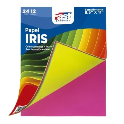 BLOCK PAPEL IRIS FAST 75G 24 HOJAS CARTA