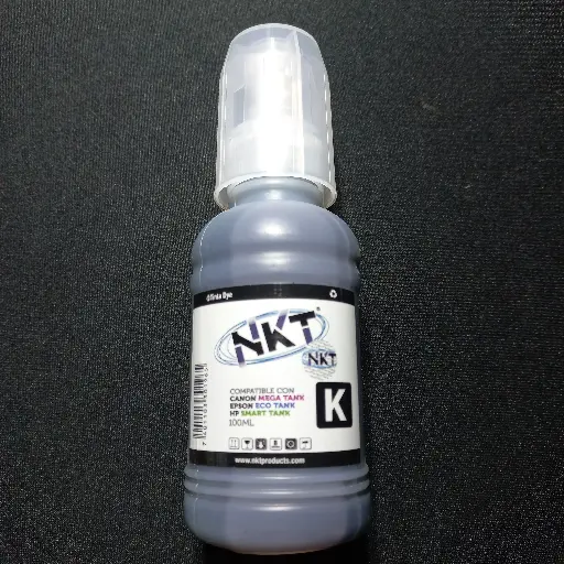 Botella 100ml Tinta Genérica Universal Canon | Epson | HP Negro NKT