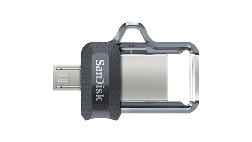 Sandisk, Ultra Dual Drive m3.0, Memoria USB 3.0, Micro USB, 32GB, Color Negro